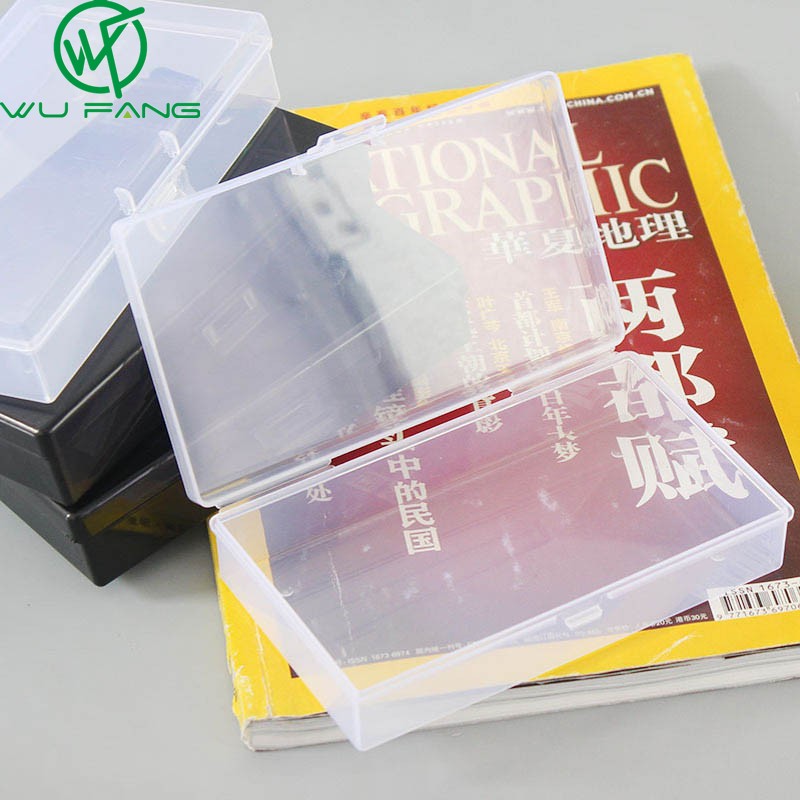 WUFANG Hộp nhựa SHOOTHE trong suốt hình chữ nhật dùng đựng đồ giữ bàn làm việc ngăn nắp - intl