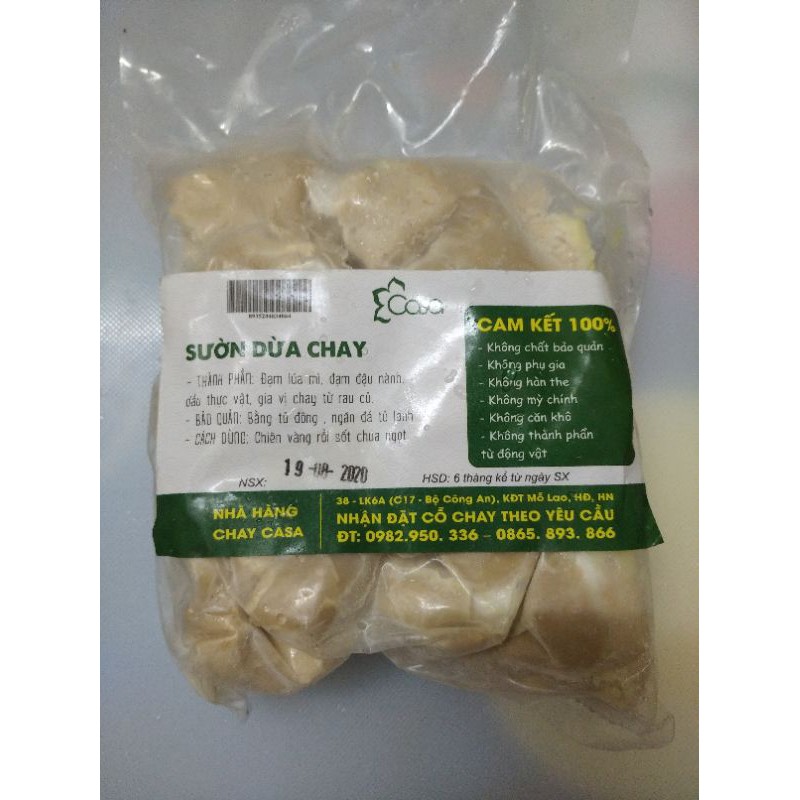 Thực phẩm chay| sườn dừa chay|0.5kg
