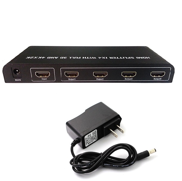 Bộ chia HDMI 1 ra 4 support 3D splitter 1080DPI hdmi 1.4 Loại Dài ( Mẫu mới )