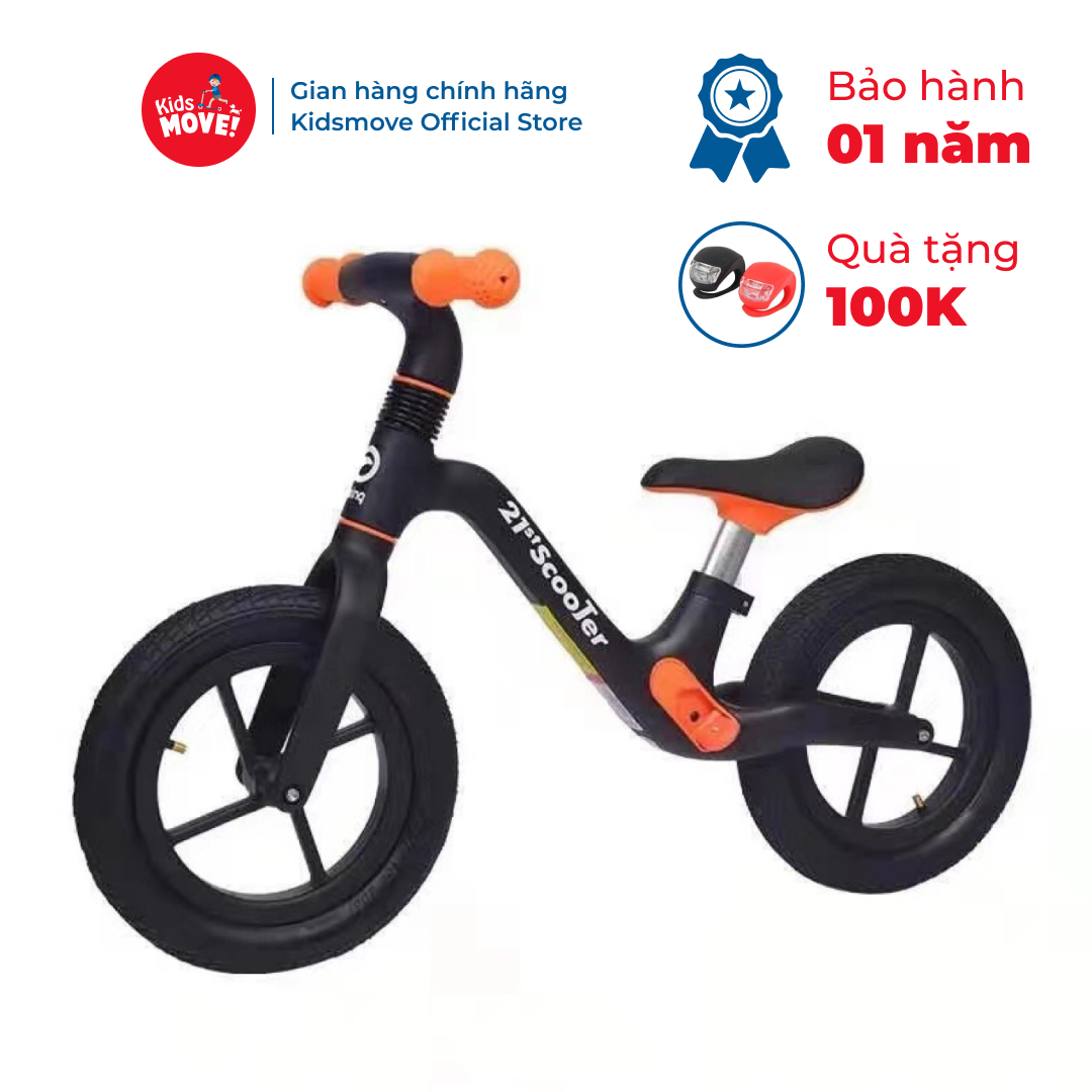 Xe thăng bằng trẻ em chính hãng 21st scooter B2 cho bé 2-6 tuổi, siêu nhẹ, có bánh cao su bơm hơi, gá để chân thông minh, yên da mềm hàng cao cấp tiêu chuẩn châu Âu