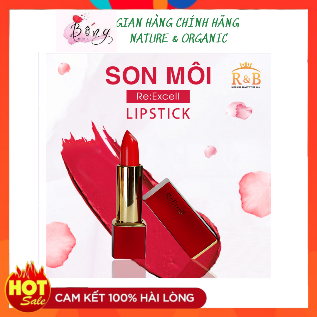 Son lì LIPSTICK THIÊN NHIÊN KHÔNG CHÌ KHÔNG THÂM MÔI, 3,5g R&B nhập khẩu chính hãng hàn quốc