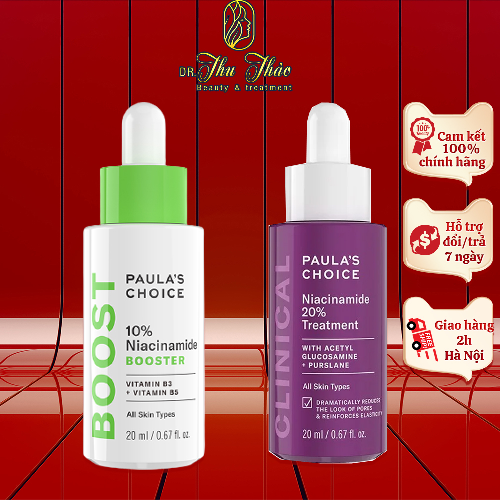 Serum Paula's Choice 10% Niacinamide Booster  thu nhỏ lỗ chân lông và sáng da