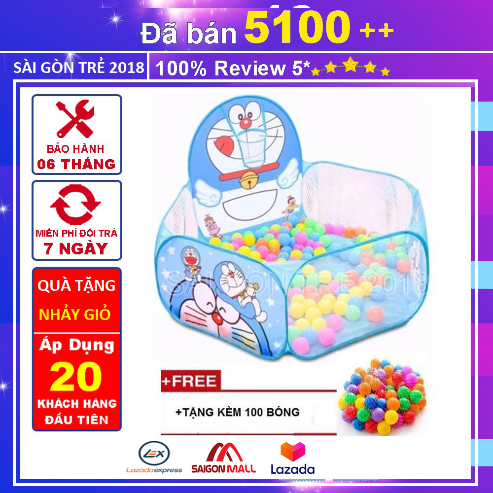 Nhà Banh Cho Bé Tặng Kèm 100 Qủa Bóng Nhiều Màu Sắc 7L139