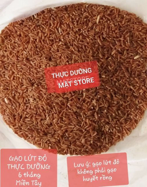1KG GẠO LỨT ĐỎ (THỰC DƯỠNG) SẠCH MIỀN TÂY MẬT STORE