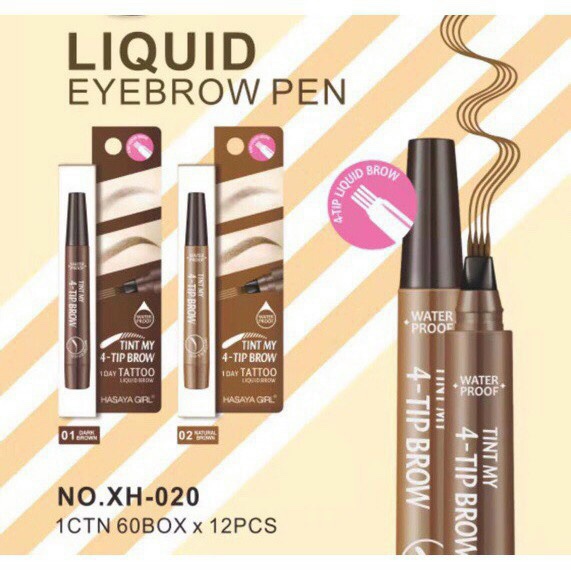 (CHÍNH HÃNG) Bút chì kẻ mày phẩy sợi 4D Suake - chì mày phẩy đẹp CM019