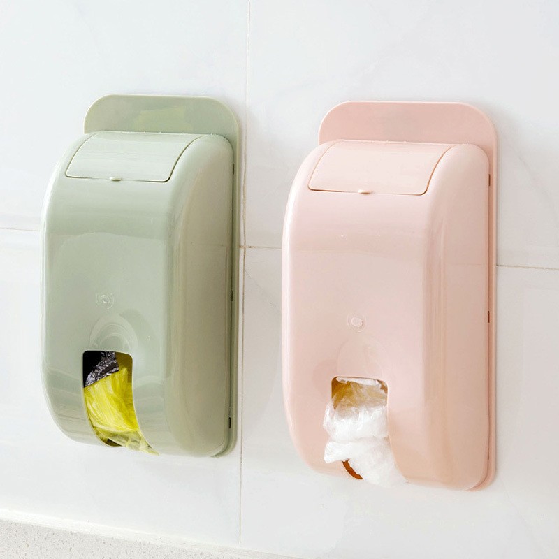 [HCM]Hộp đựng túi nilong Hộp đựng túi nilon treo tường 2 ngăn tiện dụng Hộp đựng túi nilon giúp tái sử dụng bảo vệ môi trường