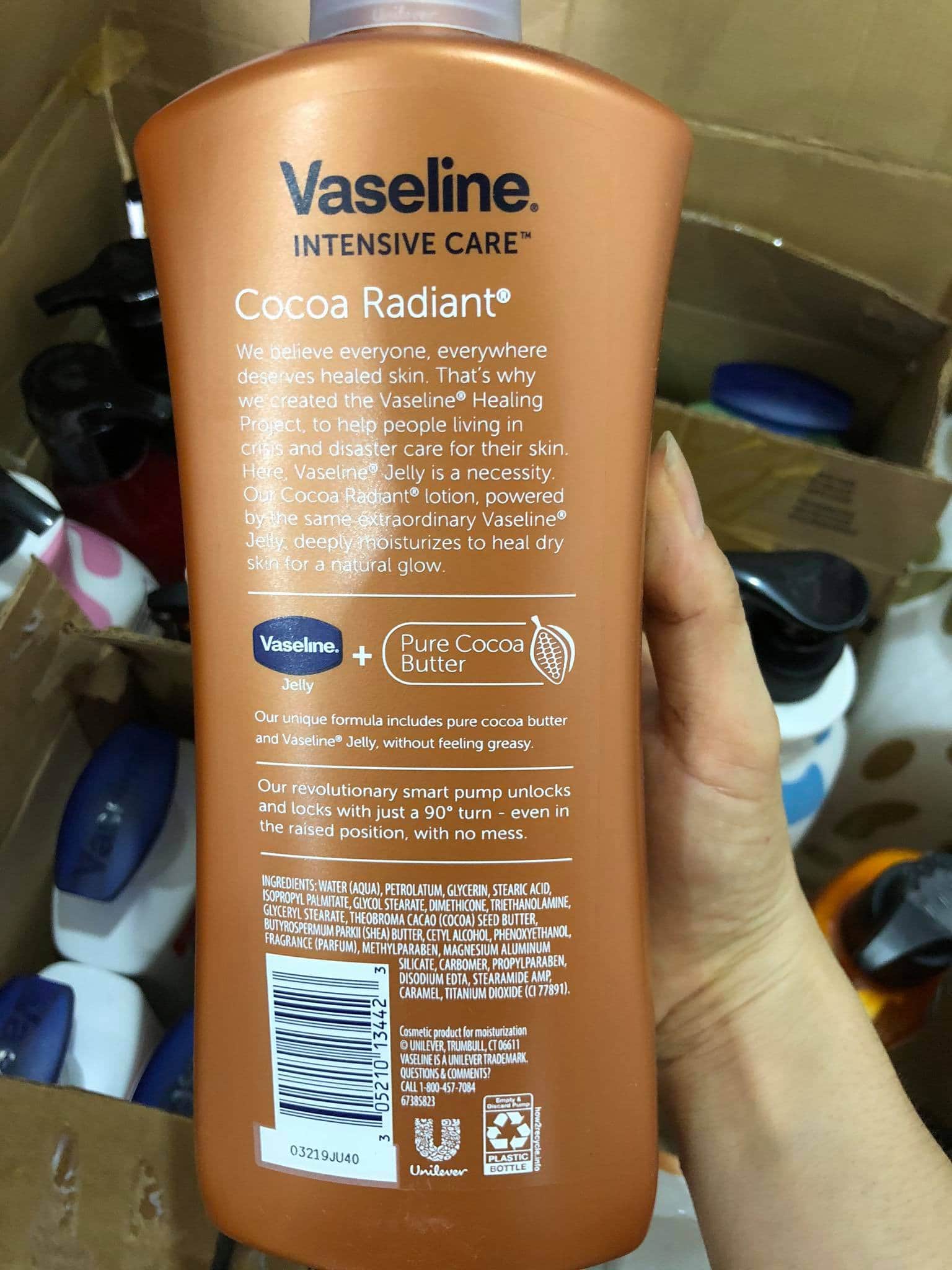 Dưỡng thể vaseline xách tay Mỹ 600ml