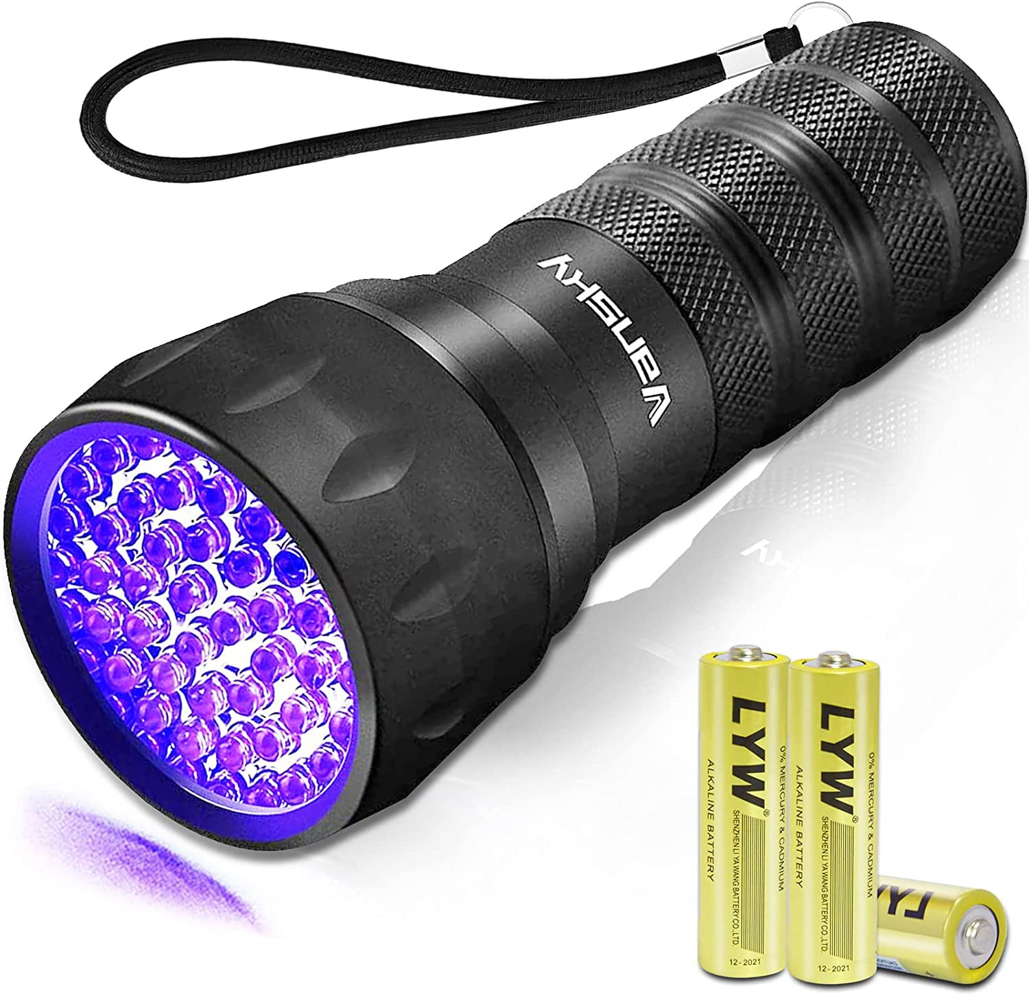 Đèn pin led uv 21 bóng mini sấy keo resin