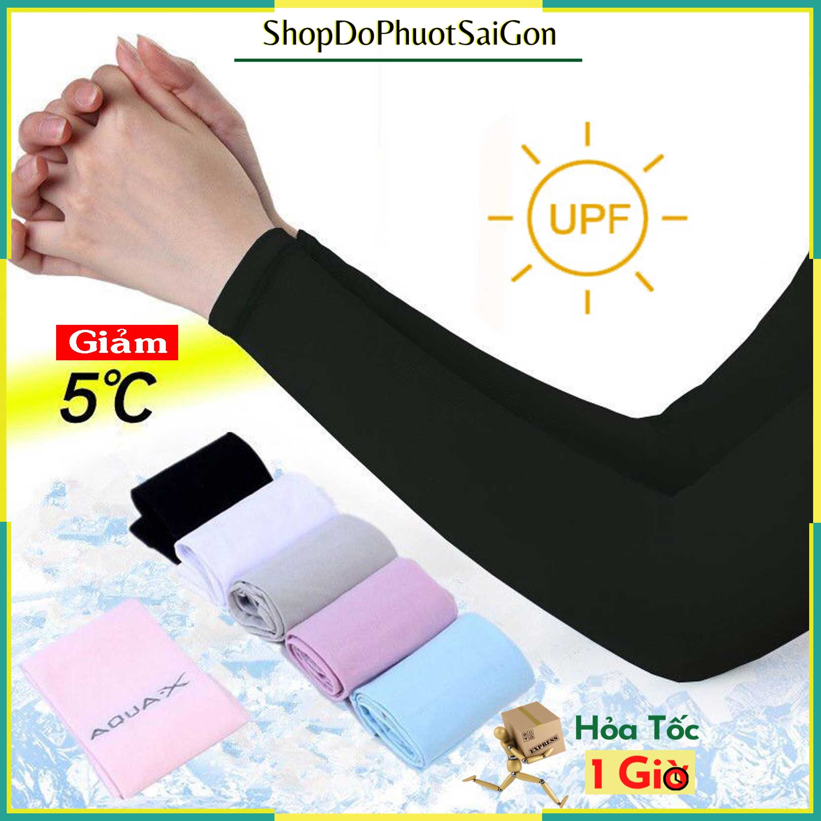 Găng tay -Vớ tay chống nắng có xỏ ngón Les't Slim