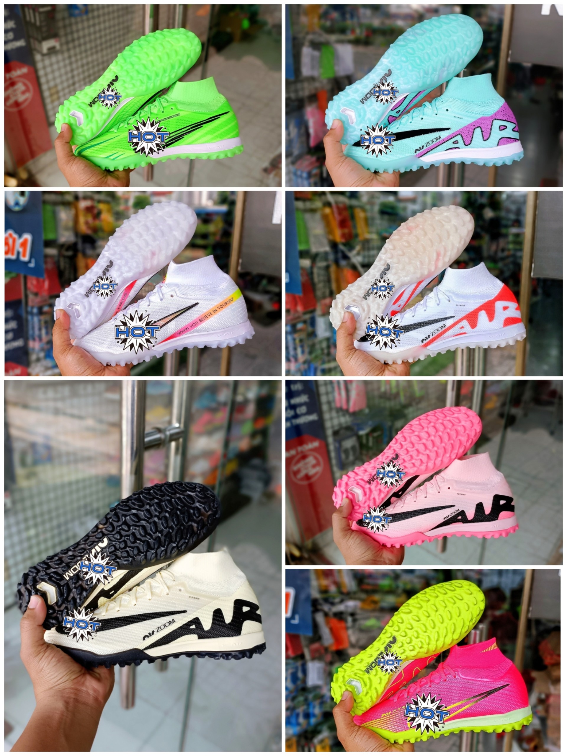 Giày đá bóng mercurial superfly 9 elite TF