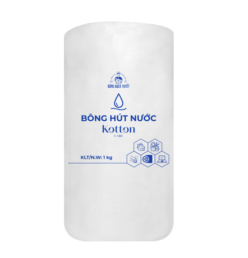 [HCM]BÔNG GÒN CUỘN CÔNG NGHIỆP BATUNI BẠCH TUYẾT 1KG/ bao bì mới kotton care