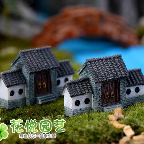 [HCM]Phụ kiện tiểu cảnh - nhà cổng trang trí chậu cảnh sen đá xương rồng