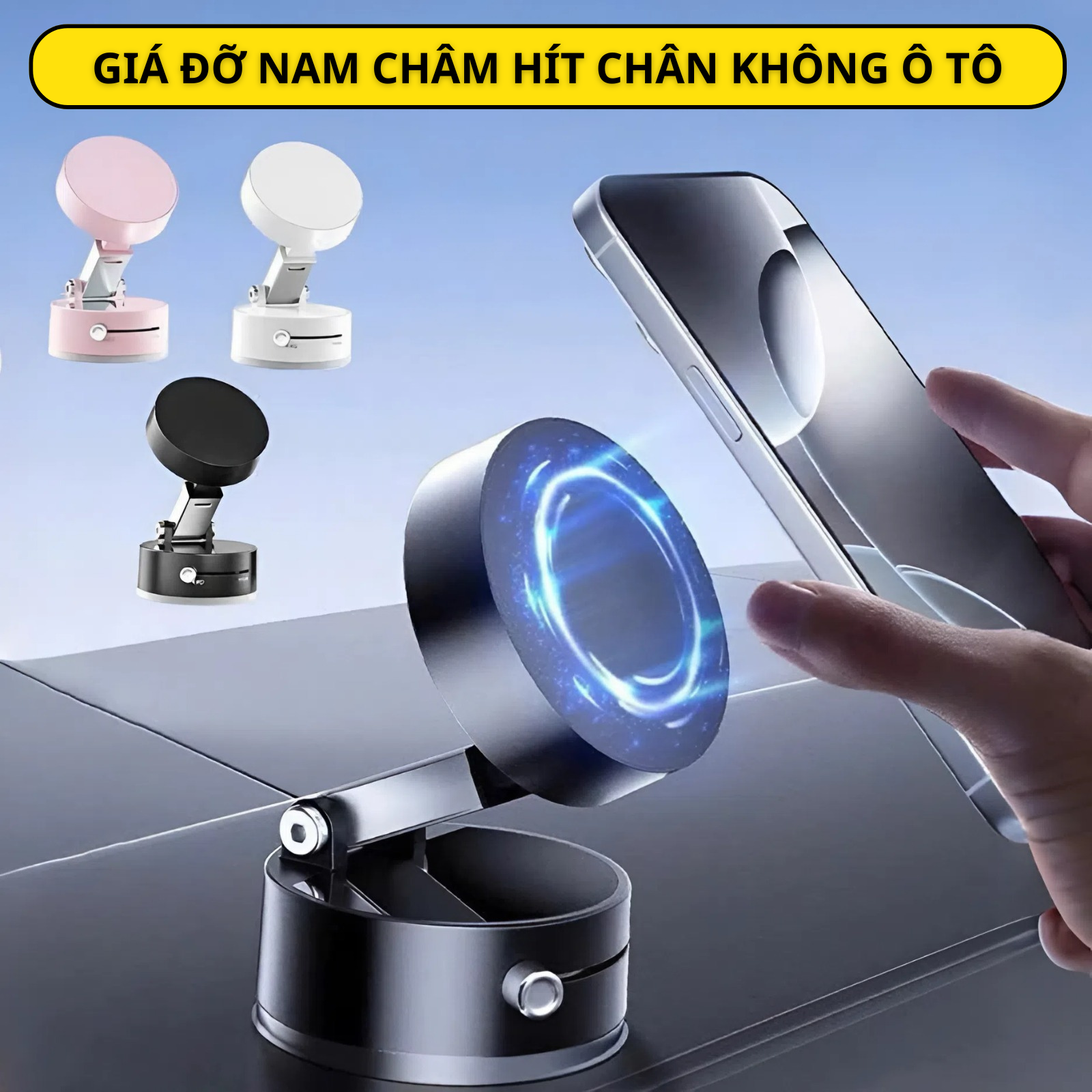 Giá Đỡ Điện Thoại Nam Châm Hít Chân Không Cho Ô Tô Xe Máy, Cốc Hút Điện Thoại Xếp Gọn Xe Hơi Chống Rơi Giá 39,000 Đồng*Miễn phí vận chuyển