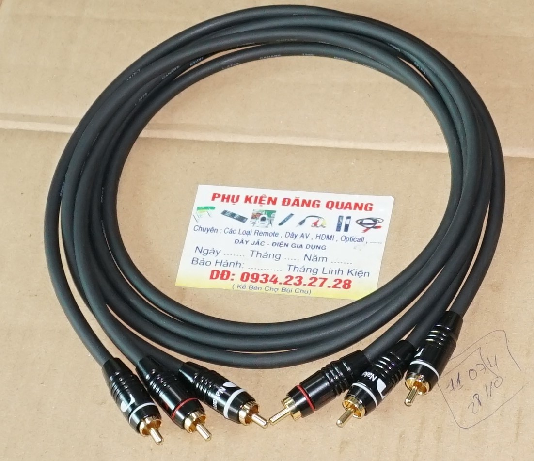3 sợi dây av canarae , jack nakamichi dài 1m