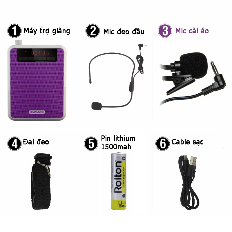Máy trợ giảng đa năng 4 trong 1 rolton k300