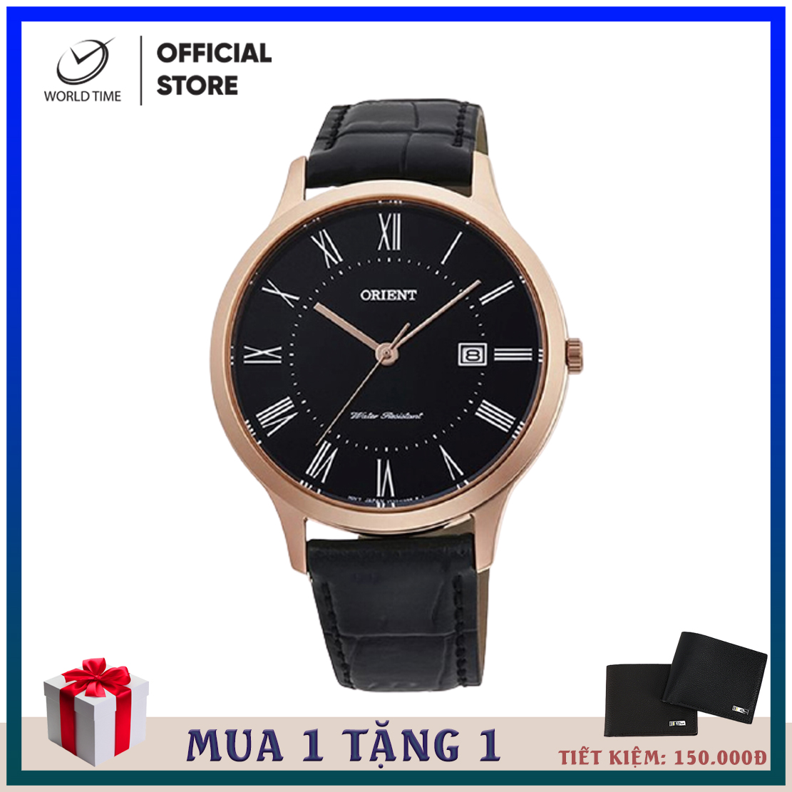 Đồng hồ Nam Orient Dây Da RF-QD0002B10B, full box, sổ bảo hành toàn quốc, chống xước, chống nước