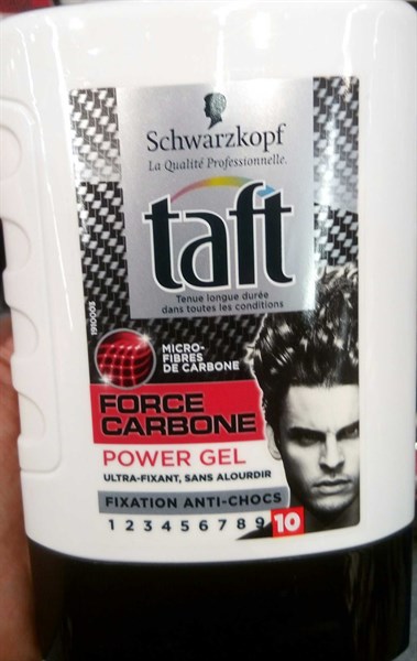 GEL VUỐT TÓC NAM TAFT FORCE CARBONE 300ML- HÀNG PHÁP