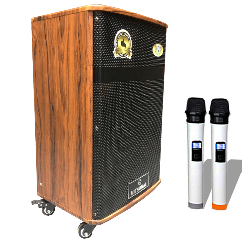 Loa kéo Mitsunal M34 Tặng 2 Micro Hát Karaoke di động Bluetooth