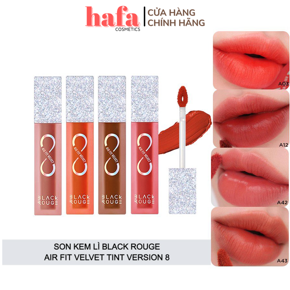 Son black rouge air fit velvet tint ver.8 the crystal_hafa store_ son blackrouge chính hãng _ blackrouge ver 8