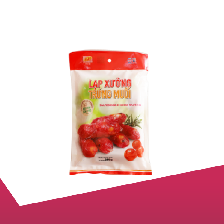 Lạp xưởng trứng muối mai quế lộ tân huê viên túi 500g