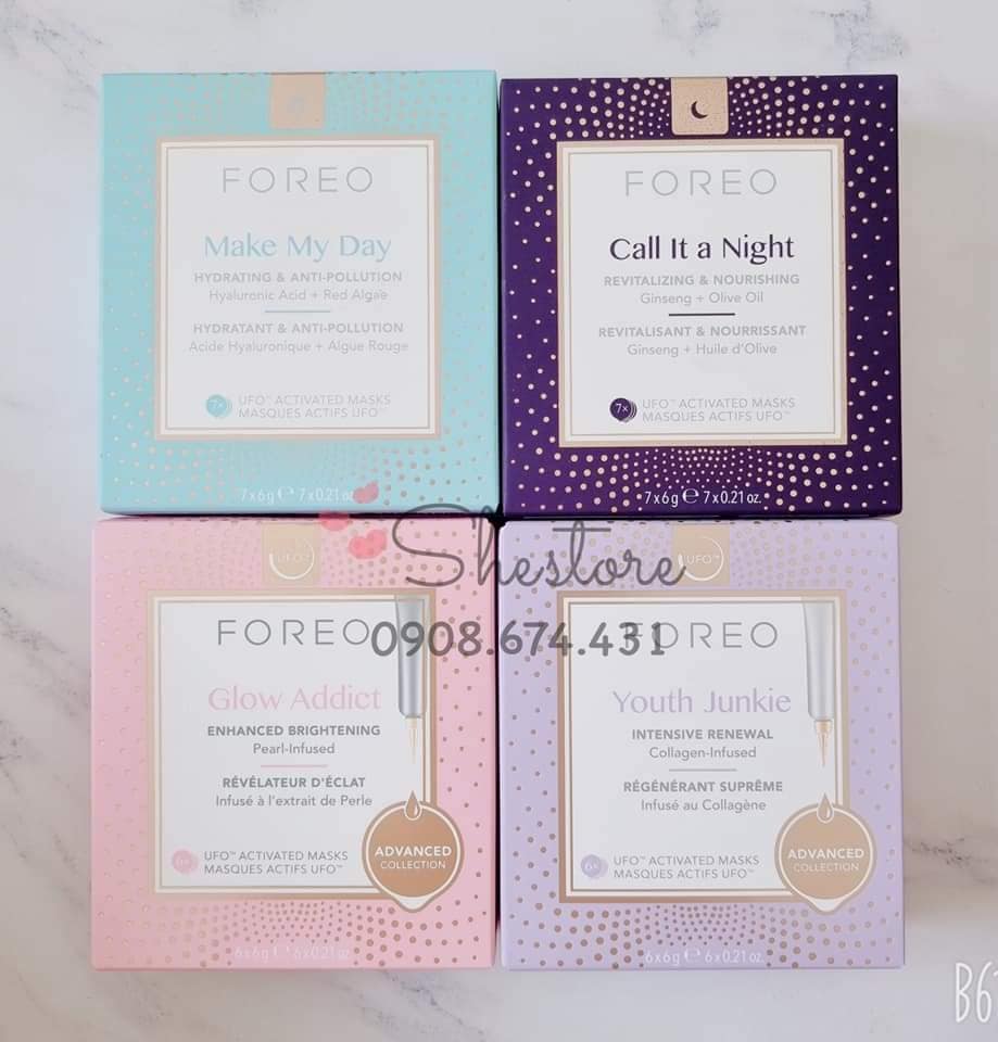 Mặt nạ Foreo dành cho máy UFO loại cơ bản / nâng cao, có mix