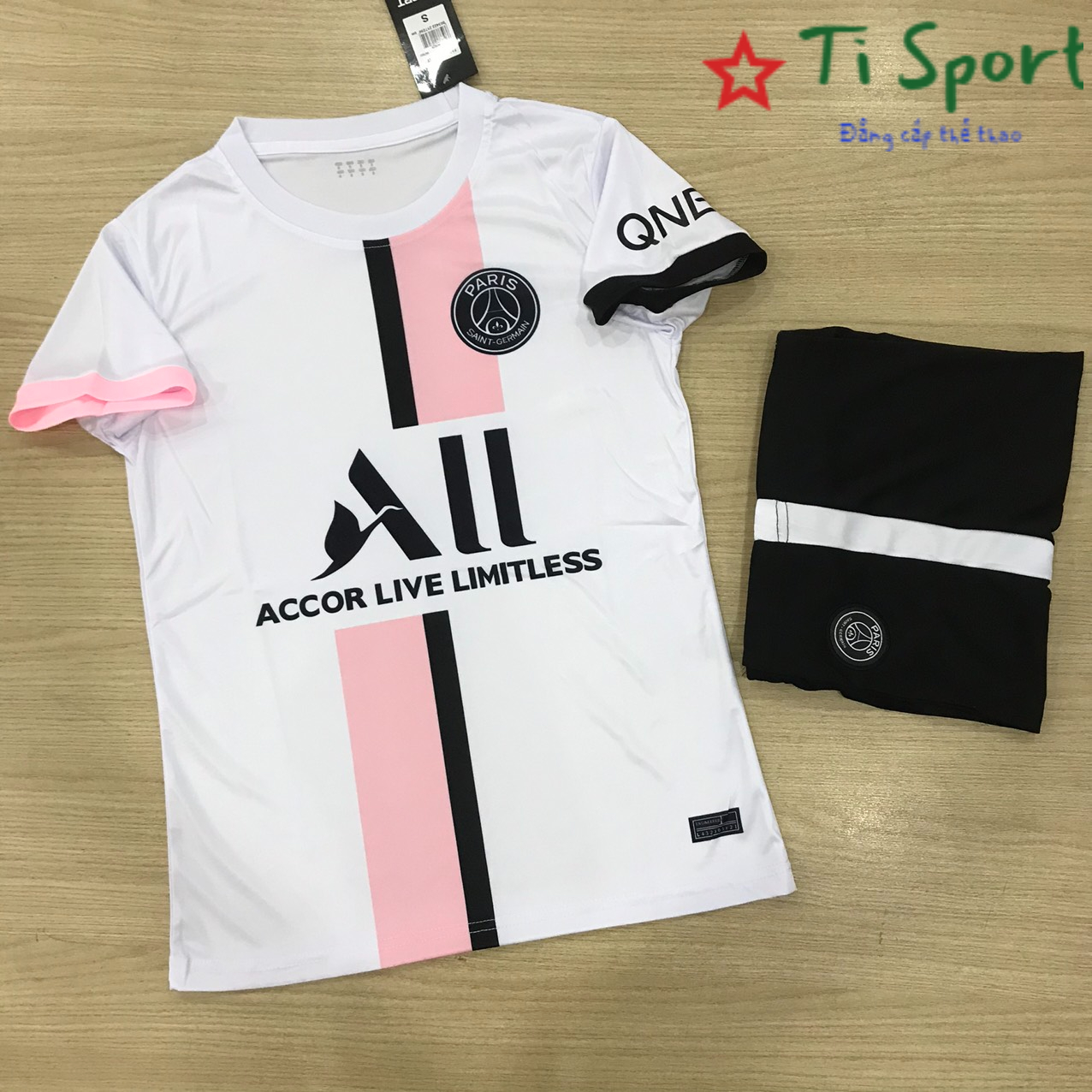 Áo bóng đá Câu Lạc Bộ Paris Saint-Germain-Trắng Mẫu mới 2022- Dệt Kim Thái Cao Cấp