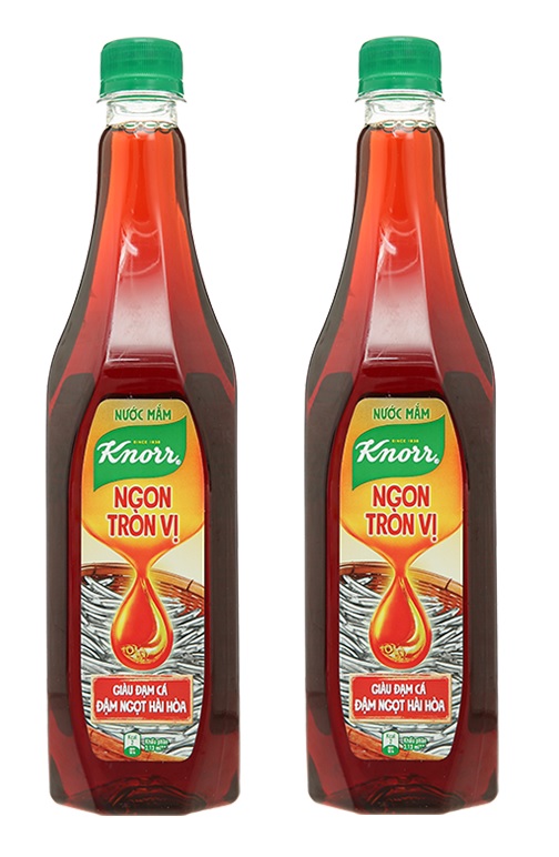  Combo 2 Chai - Nước Mắm Cá Cơm Knorr 15 Độ Đạm 750ml 