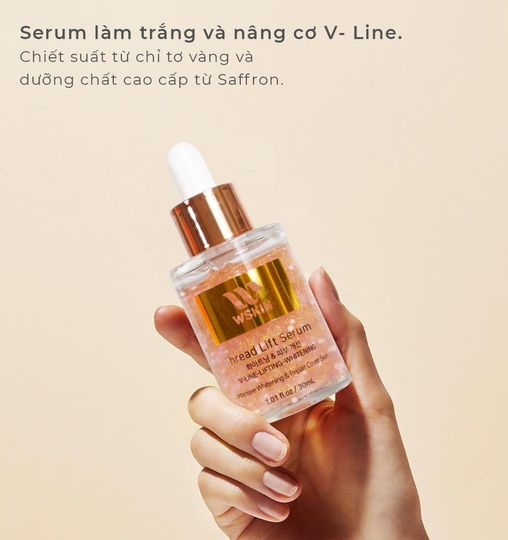 SERUM CHỈ TƠ VÀNG TRẮNG DA, NÂNG CƠ, CHỐNG LÃO HÓA, LOẠI BỎ THÂM NÁM - WSKIN 30ML
