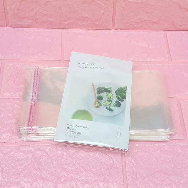 500g Túi Opp dán mép 11x18cm (+ 4cm) - Túi ni lông băng keo dán miệng - Bao nilon dán miệng