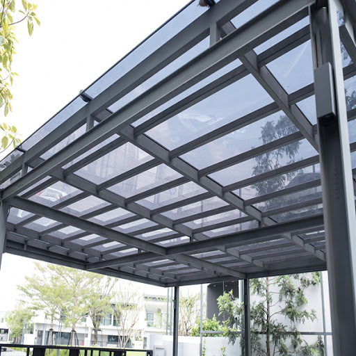 Mái Che Polycarbonate  - vật liệu Tạ Phú