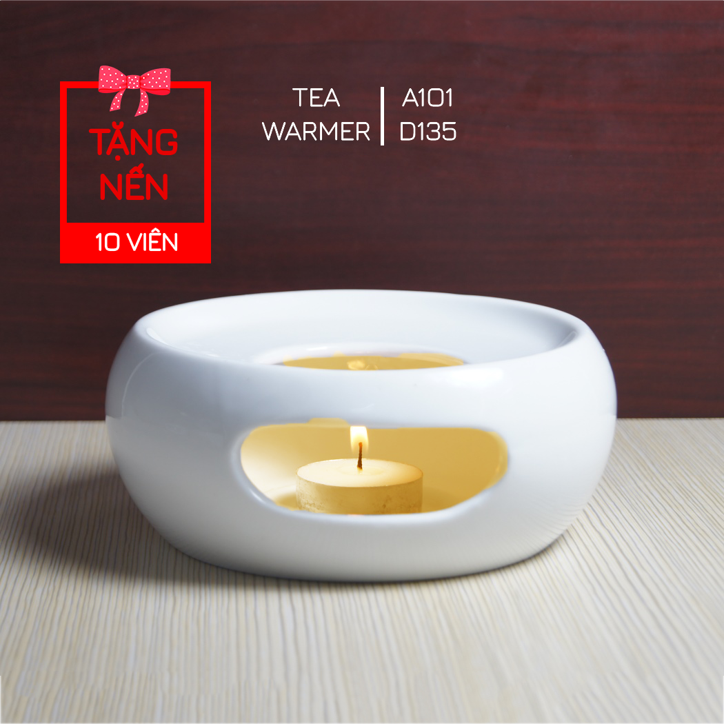 Bếp hâm nến bằng sứ a101 / bằng inox b001