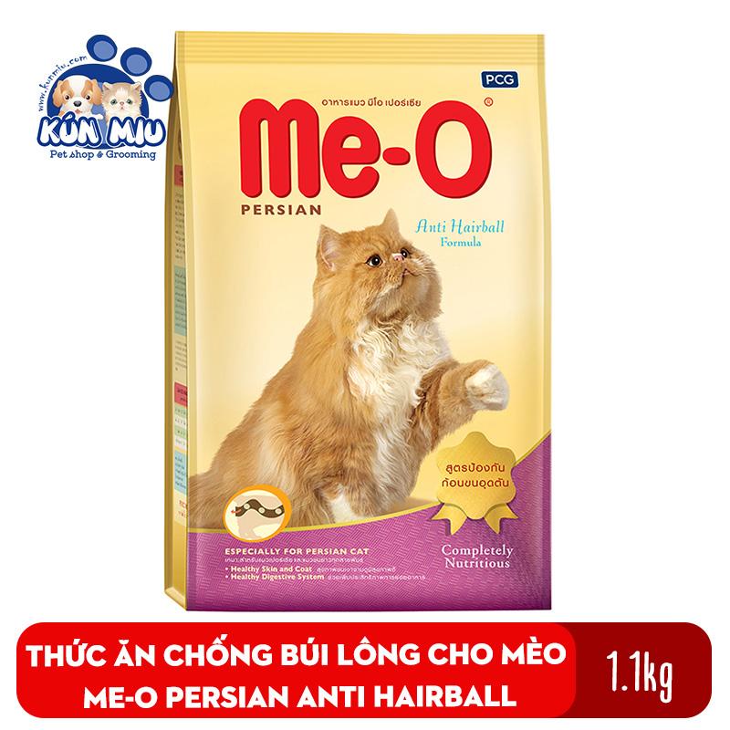 [Hoàn Tiền 10%] Thức ăn chống búi lông cho mèo Me-O Persian Anti Hairball 1.1kg