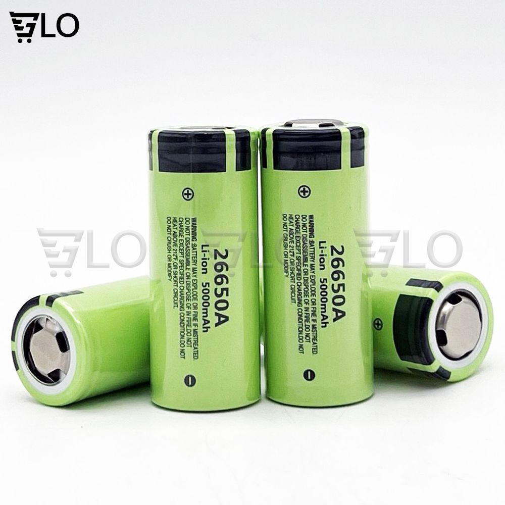 1 Viên Pin Sạc 26650 3.7v Dung Lượng 5000mAh Dòng Xả Cao 30A, Pin Lithium Ion Dùng Cho Đèn Pin Cầm Tay Siêu Sáng, Pin Dự Phòng