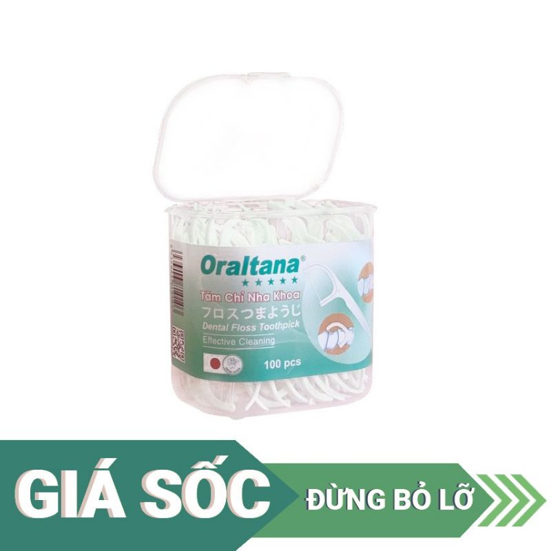 Tăm chỉ nha khoa Oraltana 5 sao lọ 100 cái, tăm kẽ răng, tăm chỉ xỉa răng nha khoa, chỉ tăm nha khoa xuất Nhật, tăm nhựa nha khoa, tăm chỉ tơ nha khoa, tăm xỉa răng chỉ nha khoa