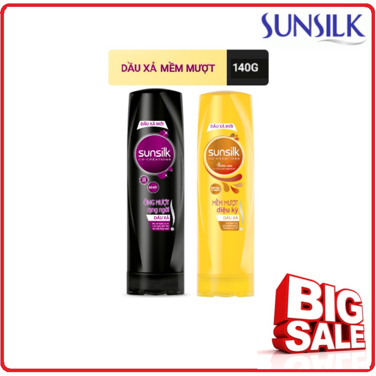 Dầu xả sunsilk chai 140g - óng mượt rạng ngời