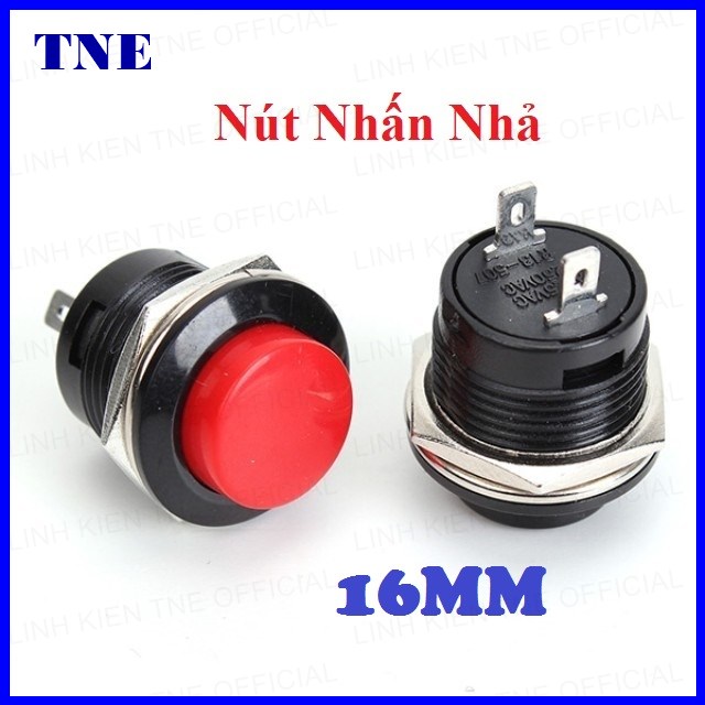 Nút nhấn reset 16mm