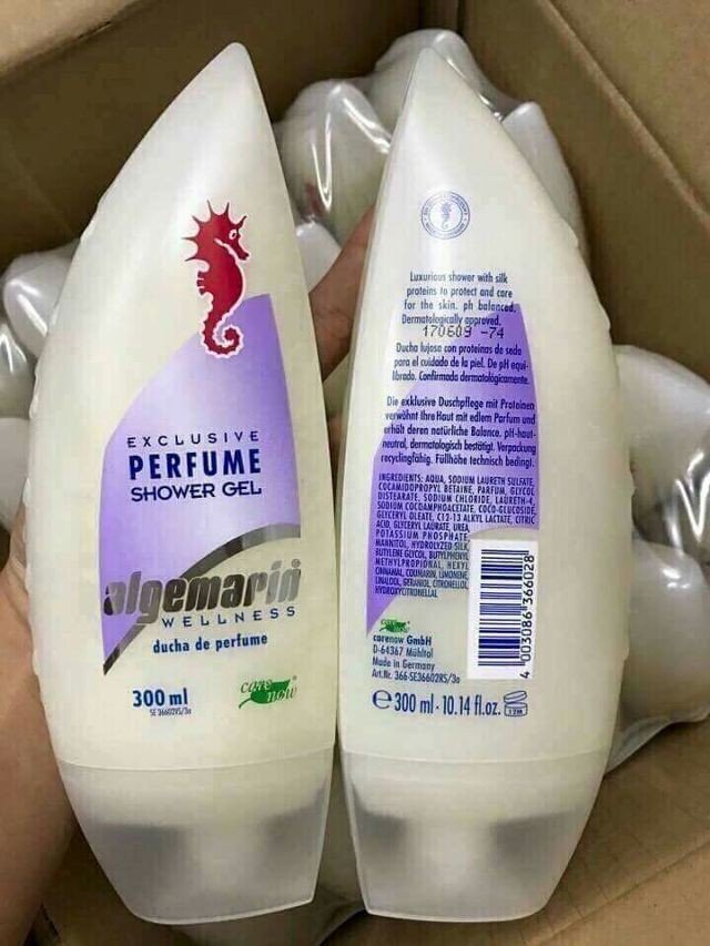 Combo 3 chai sữa tắm cá ngựa dưỡng trắng da đức 300ml