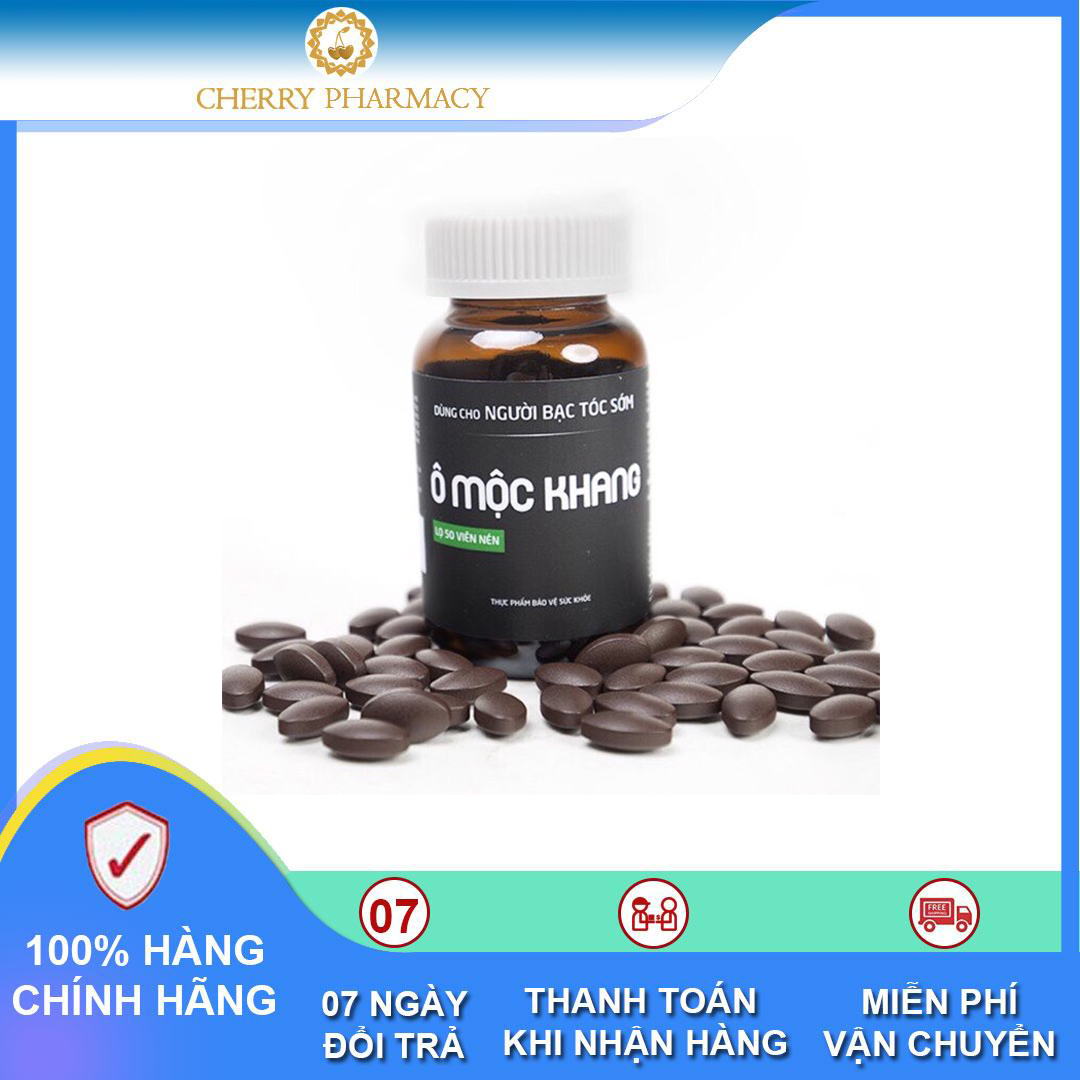 Viên uống Ô Mộc Khang giảm bạc tóc sớm, chống lão hóa 100 viên