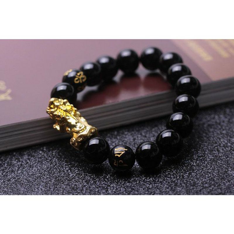 [HCM]Vòng tì hưu phong thủy đá đen 10li - Hút tài lộc sức khỏe - Công Danh