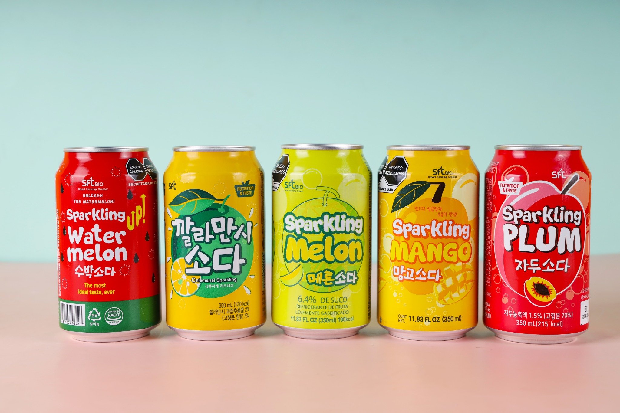 Lốc 6 Lon Nước Soda SFC Hàn Quốc Lon 350ml