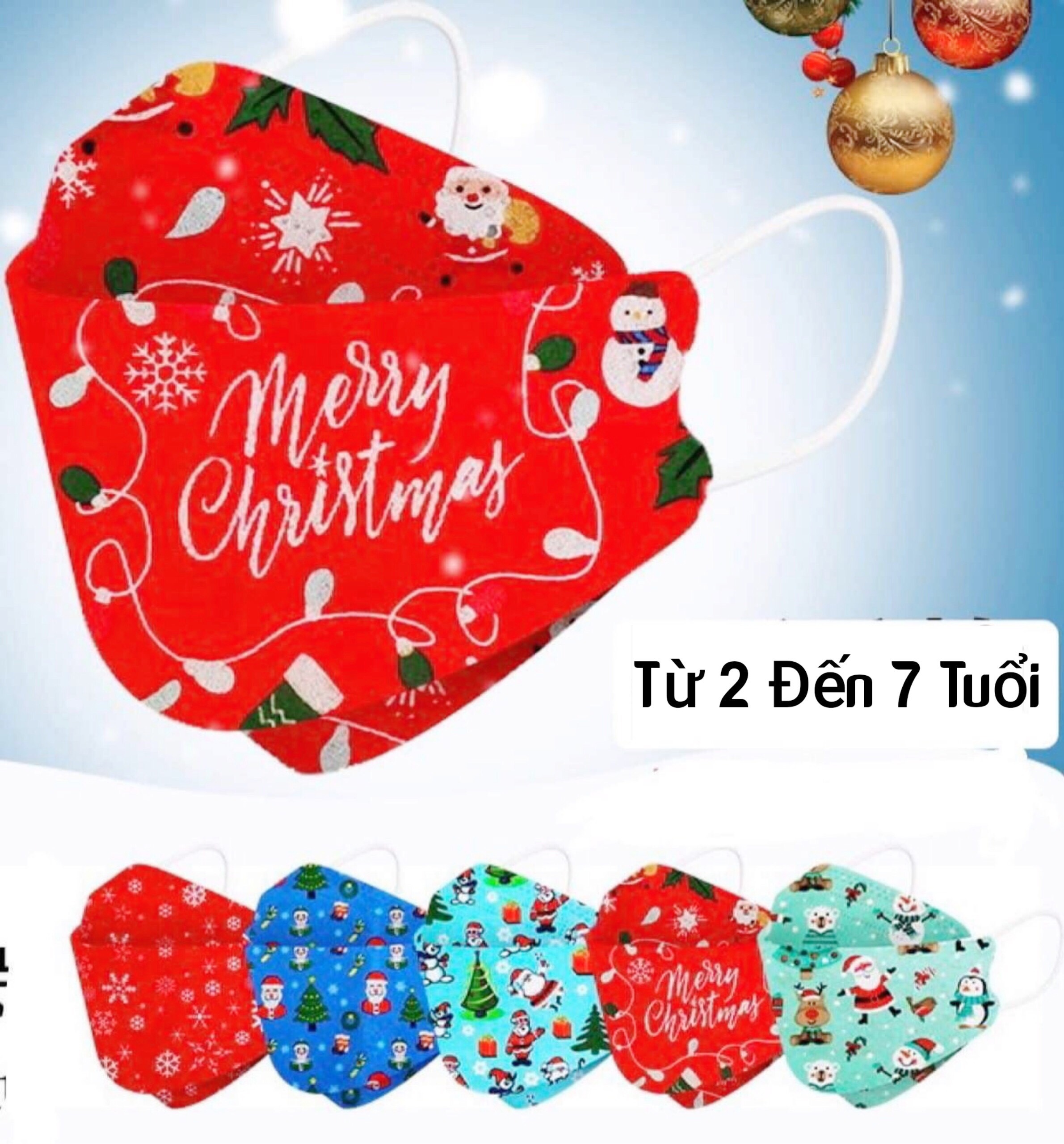 Khẩu Trang Noel Trẻ em Cute Cực Dễ Thương | 1 Bịch / 10 cái