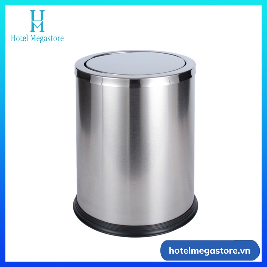 Thùng rác inox nắp lật cao cấp