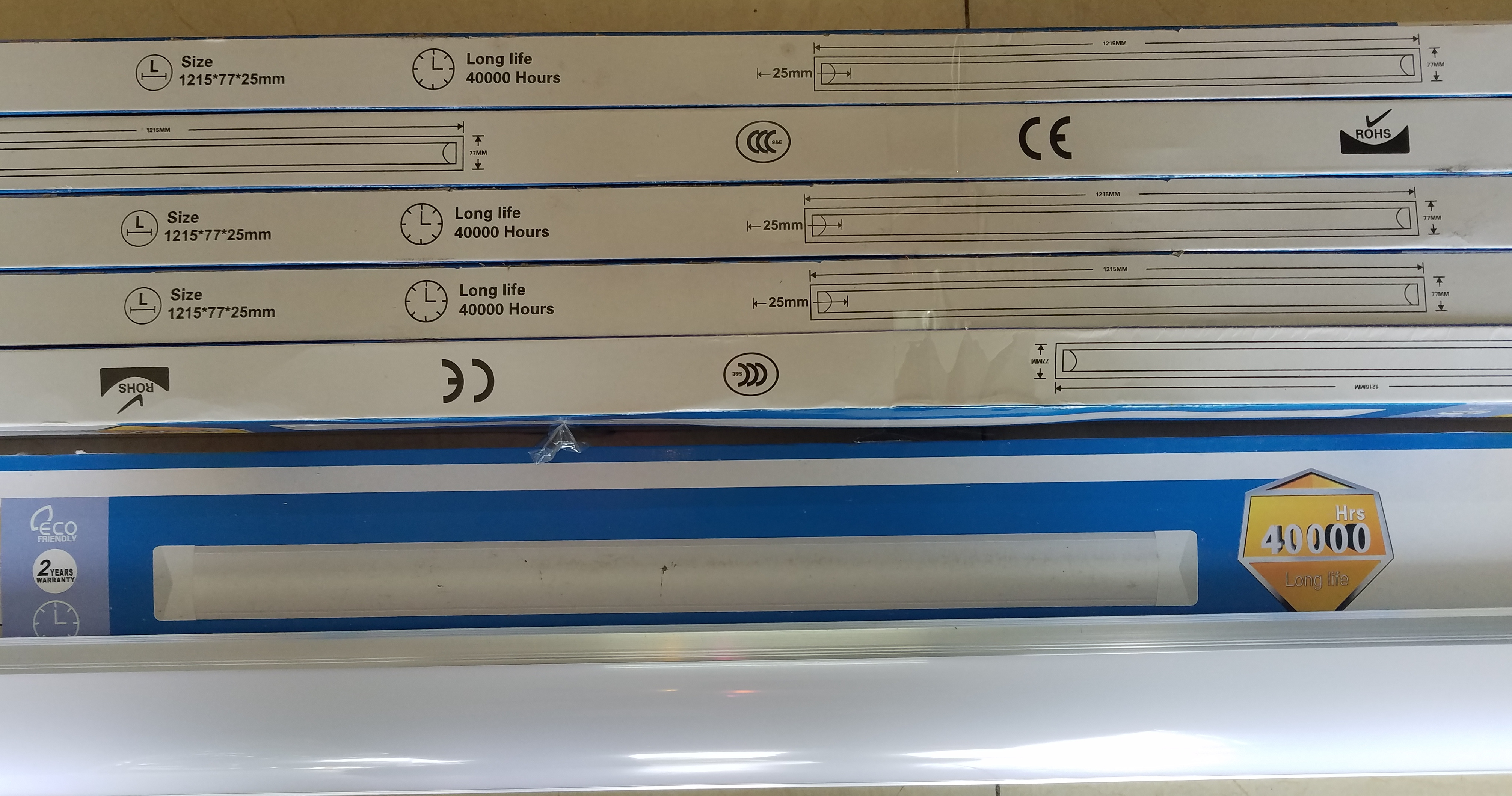 COMBO 10 BÓNG ĐÈN TUÝP LED BÁN NGUYỆT 40W - 1m2