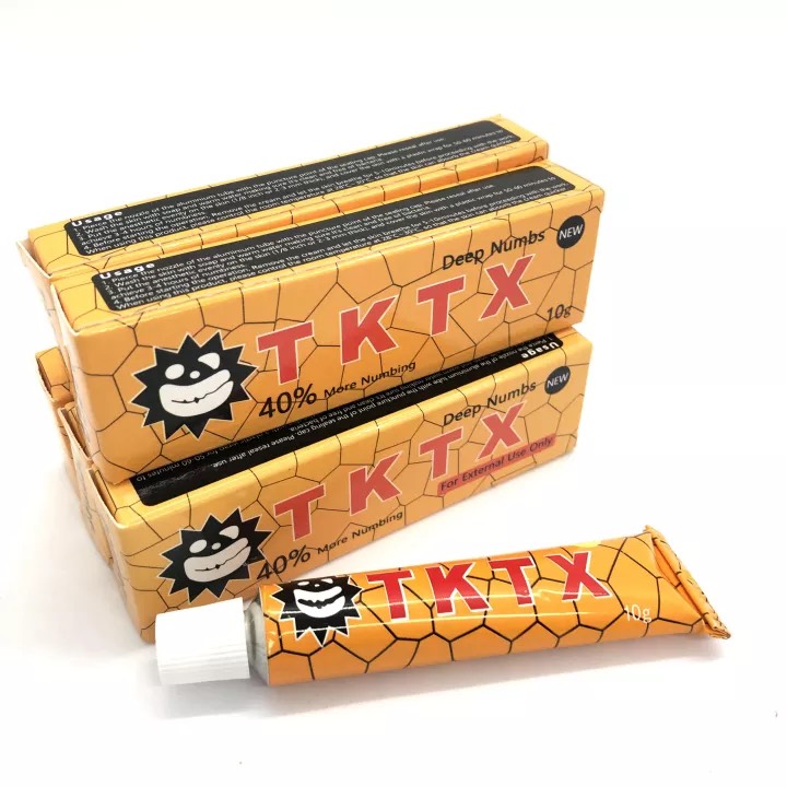 [HCM]Kem TKTX dùng trong phun xăm, Tê Kem TKTX Ruột Hồng 40%