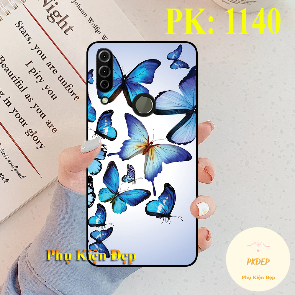 [HCM]Ốp lưng Vsmart Joy 3 dẻo đen in hình bươm bướm nghệ thuật