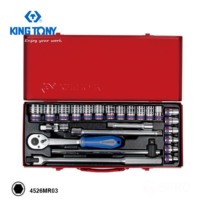 Bộ tuýp 24 chi tiết hệ mét kingtony 4526mr03 1/2inch