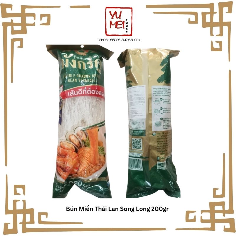 [HÀNG NGOẠI] Bún Miến Bún Tàu Đậu Xanh Thái Lan 200gr Dai Ngon Không Bở