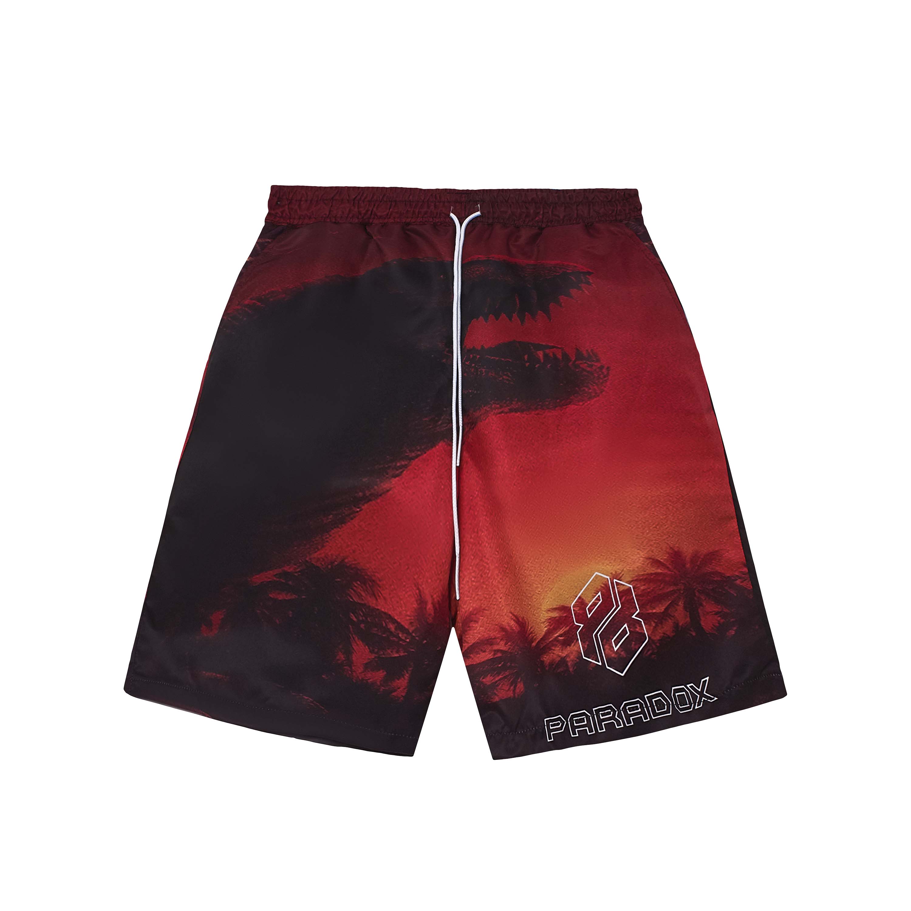 Paradox quần short dù dinosaur over-printed short