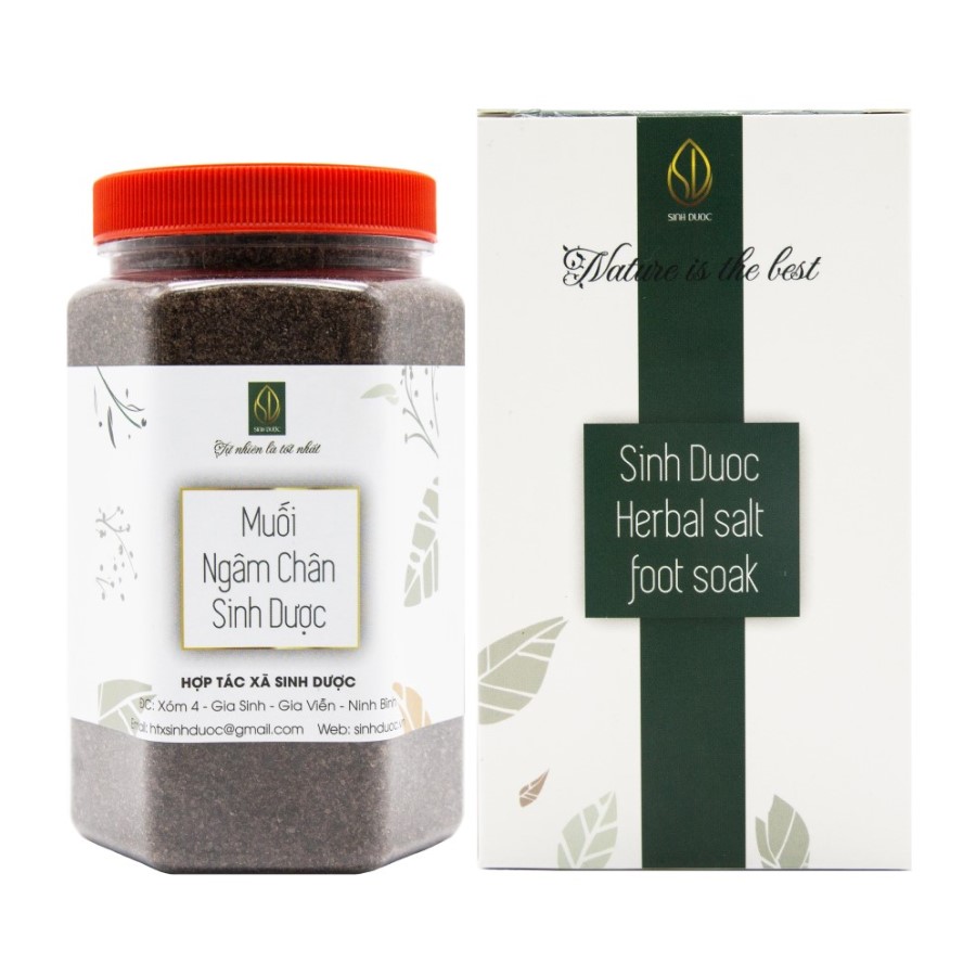 Muối ngâm chân Sinh Dược 550gr - Giảm đau nhức cơ xương khớp, giúp hết chứng mất ngủ hiệu quả - HS Shop Thủ Đức