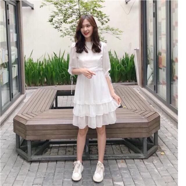 Đầm dự tiệc voan 2 tầng cao cấp